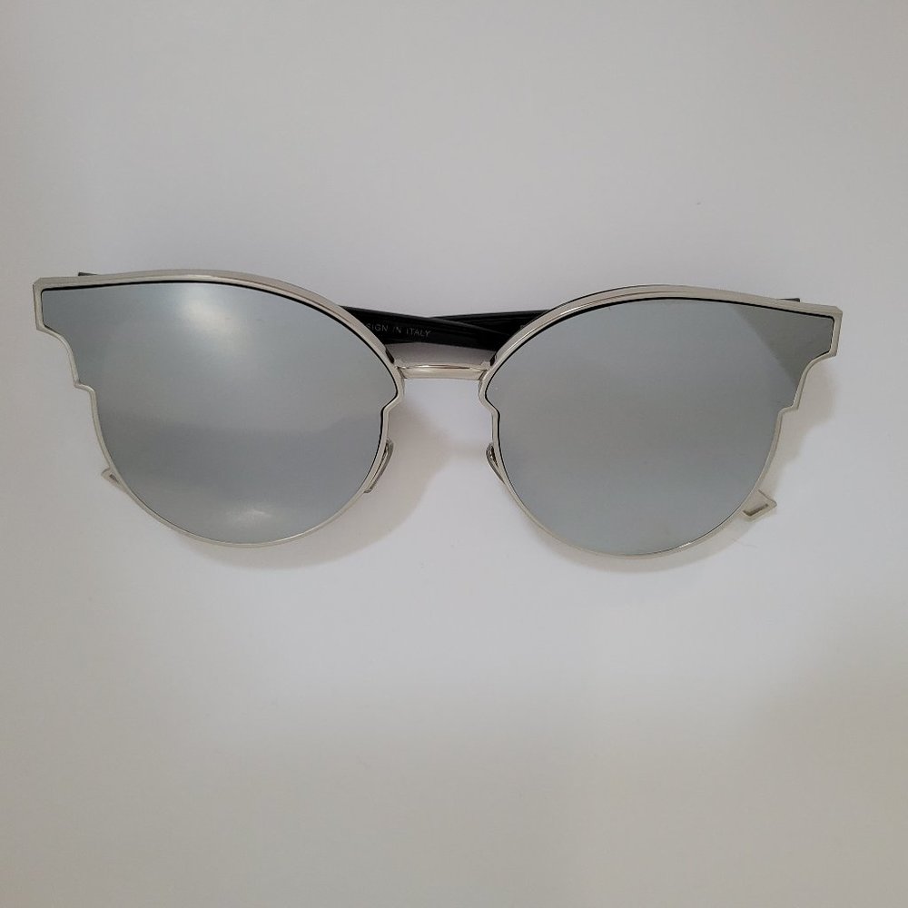 MERRY'S Women Cat Eye Sunglasses Classic Mirrored Semi Rimless Sunglasses NEW - Picture 3 of 12